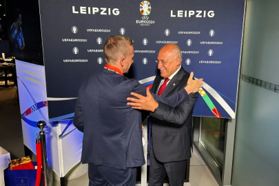 TFF Başkanı Mehmet Büyükekşi ve Klaus Mitterdorfer bir arada