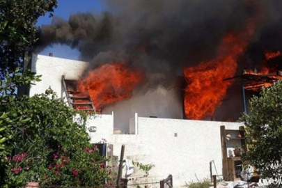 Bodrum'da evini ateşe verdi jandarmayı görünce de su kuyusuna atlayıp bacağını kırdı