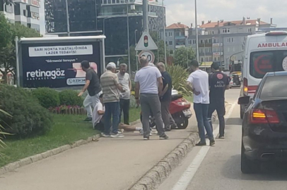 Bursa'da araç motosiklete çarptı!