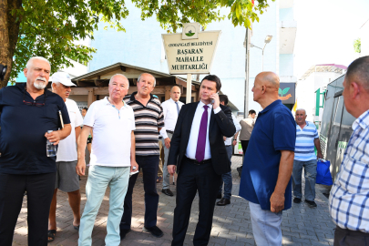 Başkan Aydın mahalle mahalle gezdi, hizmet sözü verdi