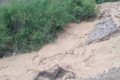 Elazığ'da sağanak yağış etkili oldu: Dereler taştı