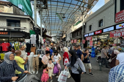 Bursa'da hafta sonu vatandaşlar çarşıya akın etti!