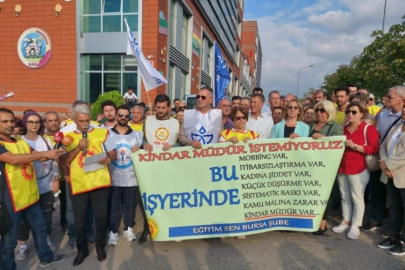 Bursa'da Eğitim Sen'den okul müdürüne sert tepki: Herkes haddini bilecek!