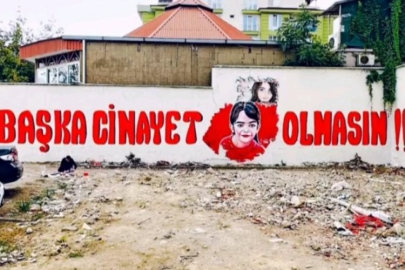 Azerbaycanlı sanatçı duvara "Başka cinayet olmasın" yazdı