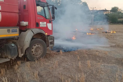 Hatay'da anız yangını