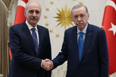 Cumhurbaşkanı Erdoğan, TBMM Başkanı Numan Kurtulmuş'u kabul etti