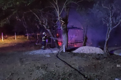 Bursa'da bağ evi bahçesinde yangın paniği