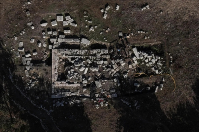 Apollon Kutsal Alanı'nda 1903 yıl önceki depremin izlerine ulaşıldı