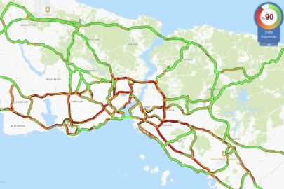 İstanbul'da trafik yüzde 90'a ulaştı