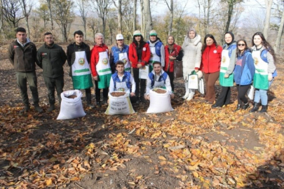 Balıkesir'de geleceğe nefes: 200 kilo kayın toprakla buluştu!