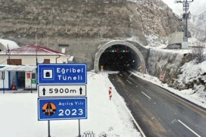 Eğribel Tüneli yeniden ulaşıma açıldı