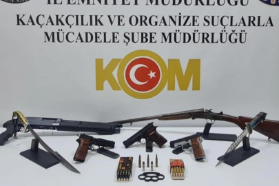 Samsun'da silah kaçakçılarına operasyon