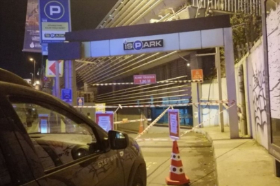 İstanbul Beyoğlu'ndaki İSPARK otoparkı boşaltıldı