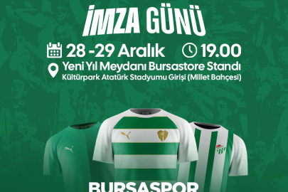 Bursa Yeni Yıl Meydanı’nda Bursaspor imza günü