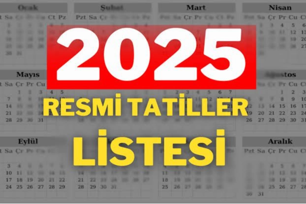 2025'in Resmi Tatilleri