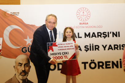 "İstiklal Marşı'nı Güzel Okuma Şiir Yarışması" Bursa İl Finali Gerçekleşti