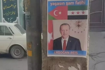 Sokaklar Erdoğan posterleriyle donatıldı